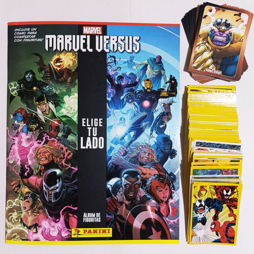 Album - Marvel Versus + 50 Figuritas A Pegar