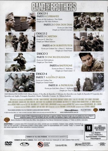 Dvd Box Band Of Brothers - Irmãos De Guerra - 6 Dvds
