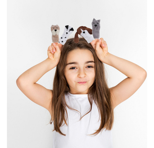 5 Muñecos De Peluche Con Forma De Animal, Cuento Educativo