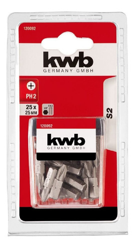 Imagen 3 de 7 de Puntas Industrial Steel Ph 2 Phillips X 25 Unidades 1/4 25mm