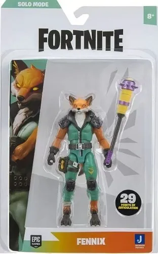 Muñeco Fortnite - Fennix - Articulado - Con Accesorios