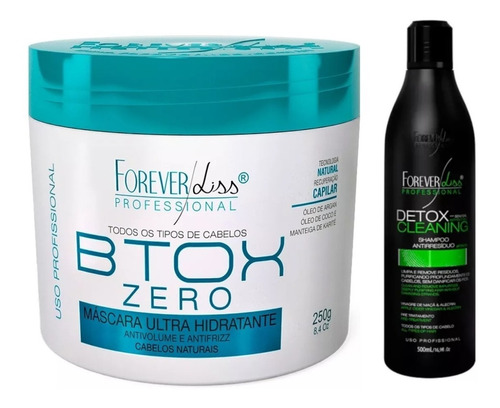 Btox Botox Zero250g Shampoo Detox Antirresiduos500ml