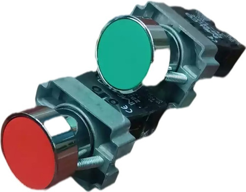 Pulsador Metálico Verde-rojo-negro Xb2-ba31 22mm X20 Und 