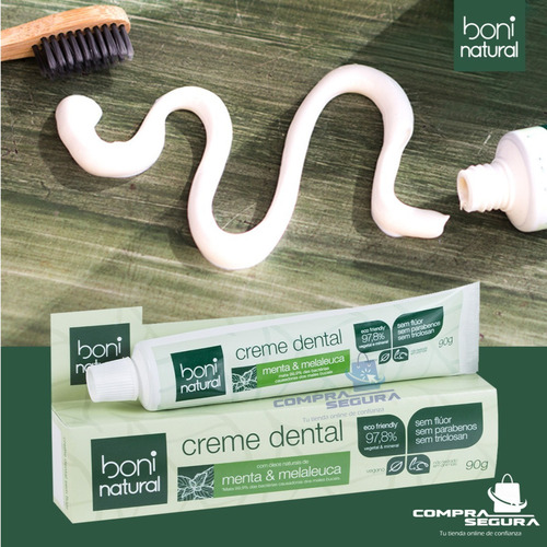 Imagen 4 de 10 de Pasta De Dientes Orgánica Sin Flúor Crema Dental Vegana