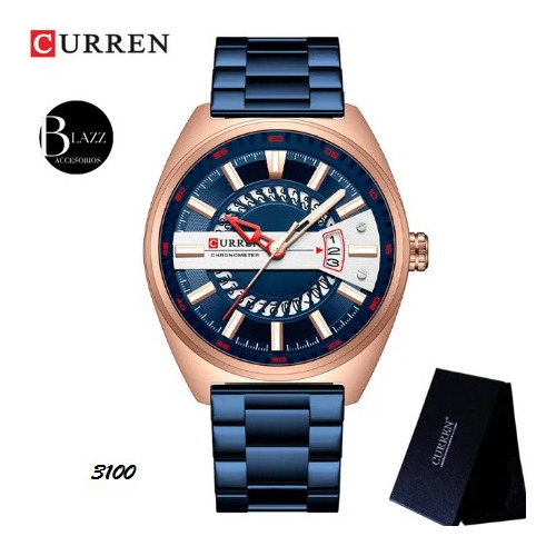 Reloj Curren 3100 Reloj De Acero Inoxidable