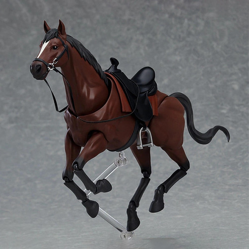 Modelo De Figura De Caballo A Escala 1/12, Accesorio Marrón
