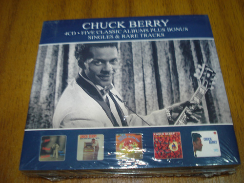 Box Cd Chuck Berry / 5 Albumes En 4 Cd (nuevo Sellado) 4 Cd