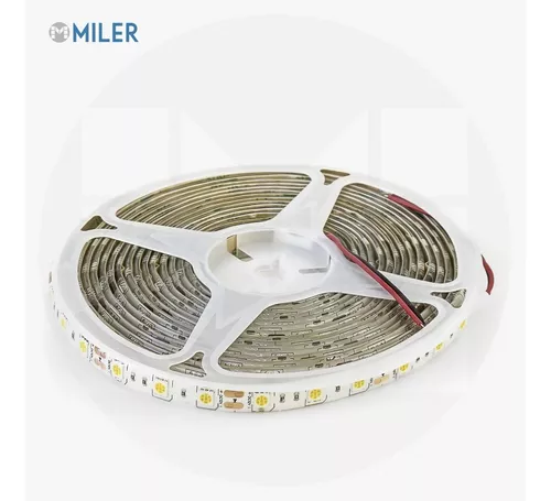 Tira Luces Led 5050 Exterior Cálida 5mts Ip65 Siliconada