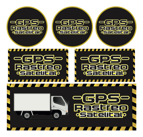 Sticker Rastreo Satelital P/ Camionetas Camiones Flotillas 1
