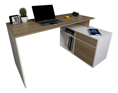 Escritorio Mesa De Pc Organizador Con Mueble Bajo Cod. 3048