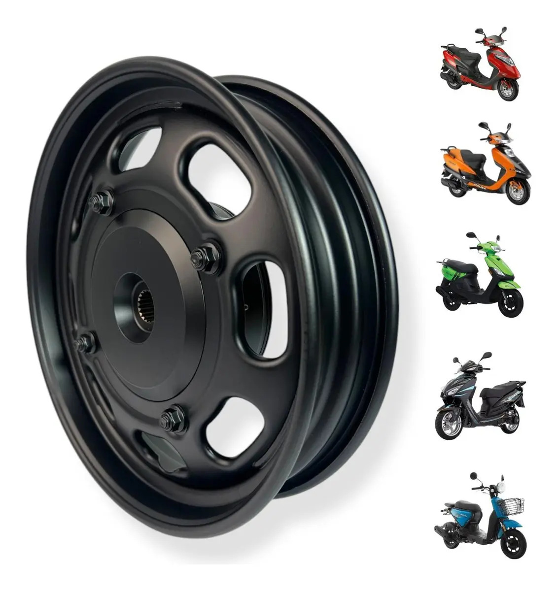 Rin Trasero Negro Reforzado Italika Cs125 Ds125 Dsg125