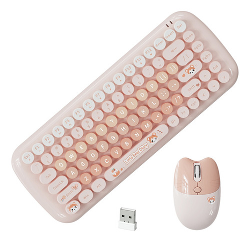 Set De Teclado Y Ratón Mofii Cdh En Flor De Azahar