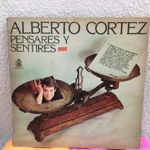 Alberto Cortez - Pensares Y Sentires - Vinilo Lp