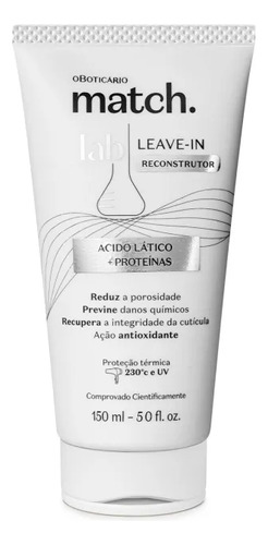 O Boticario Match Lab Leave-in Reconstrutor 150ml