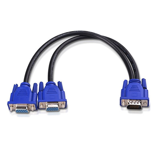 Materias Cable Del Monitor Vga Y-splitter Cable Para La Dupl