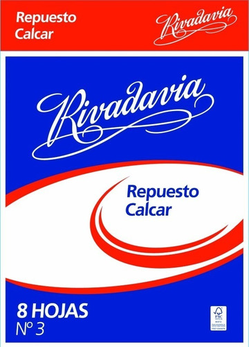 Repuesto Nº3 Calcar Rivadavia