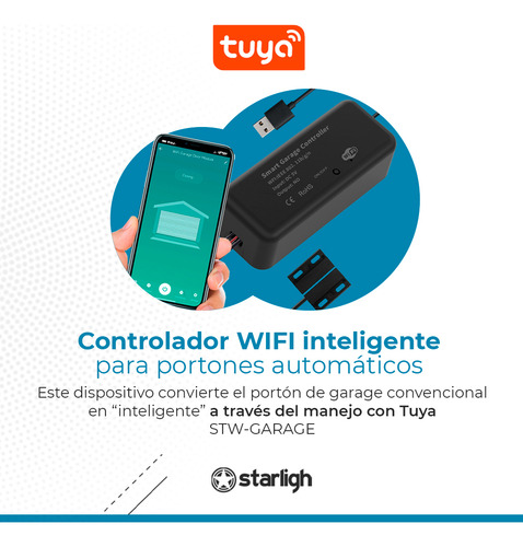 Módulo Wifi Porton Automatico Inteligente App Tuya