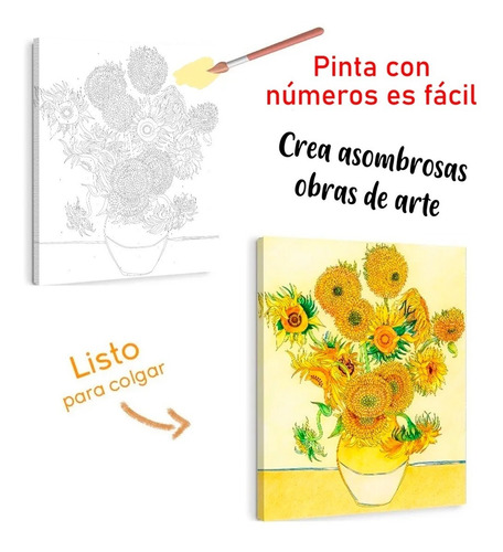 Cuadros Para Pintar En Canvas Con Pinturas Pincel Manualidad