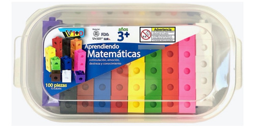 Cubos Multiencaje Unifix 100 Unid En Caja De Plastico