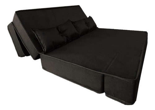 Puff Cama Casal D33 - Puff Ou Colchao Ou Sofa Cor Tabaco