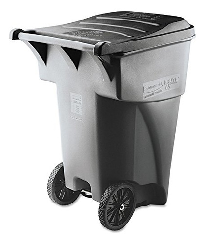 Rubbermaid 9w22gy Brute Rollout Contenedor De Residuos Resis