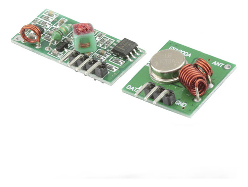 Par De Módulos Rf 433mhz Transmissor + Receptor - Roxo