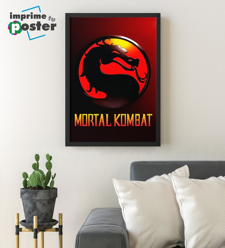 Cuadro Mortal Kombat I 35x45 Marco Cn Vidrio Imprimetuposter