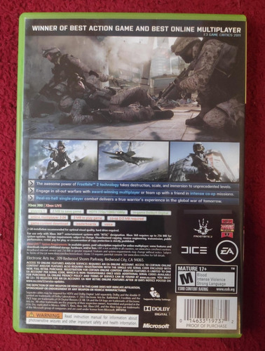 Battlefield 3 Xbox 360 (Usado)
