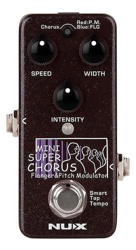 Nux Mini Scf Super Chorus Flanger Y Pedal De Efectos De Tono