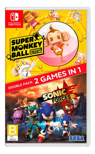 Sonic Forces + Super Monkey Ball 2 Pack - Nintendo Switch