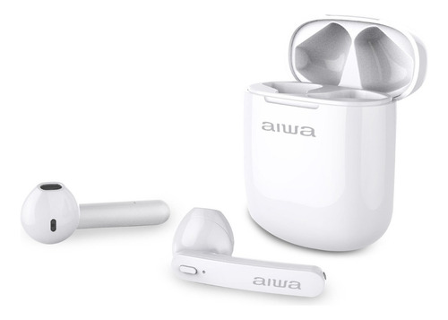 Audífonos Aiwa Inalámbricos Tipo Tws Bluetooth Aw-9tws Blan