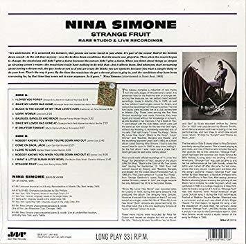 Simone Nina Strange Fruit Rare Studio & Live Recordings Lp V