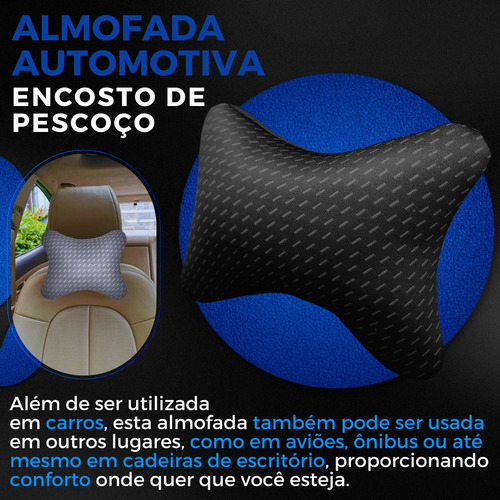Almofada De Encosto Pescoço Banco Carro Onibus Cadeira Gamer