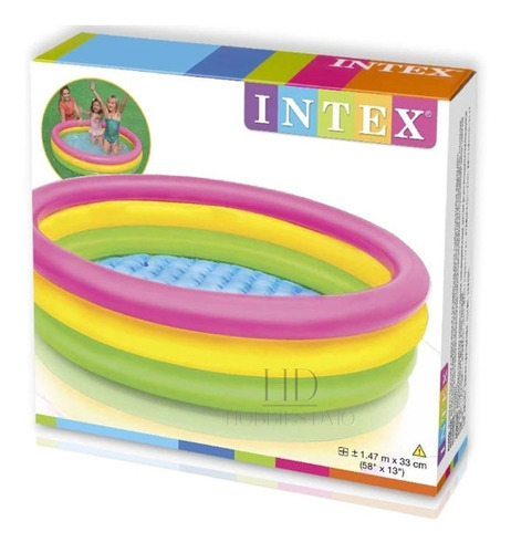 Piscina Intex Para Niños Y Niñas 57422 Tres Aros Multicolor