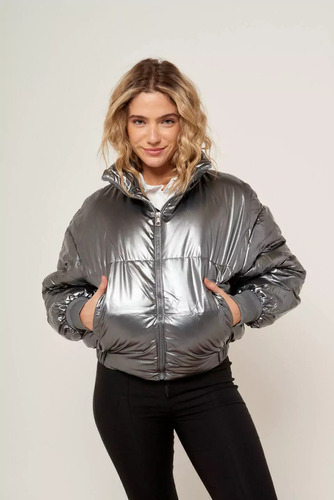 Campera Puffer Metalizada Dorgman
