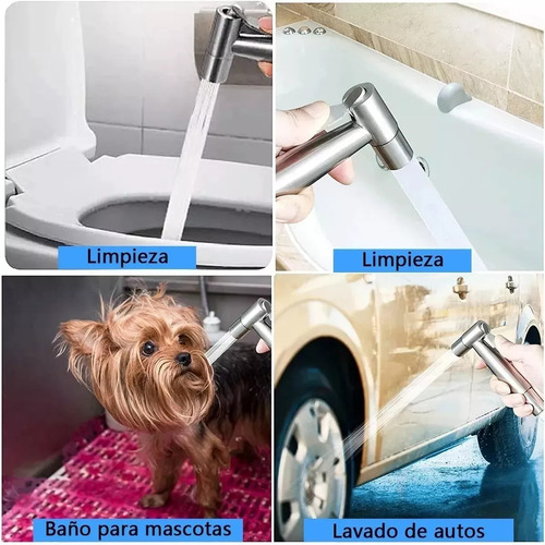 Kit Ducha Bidet Arabe Inodoro Wc Acero Inoxidable
