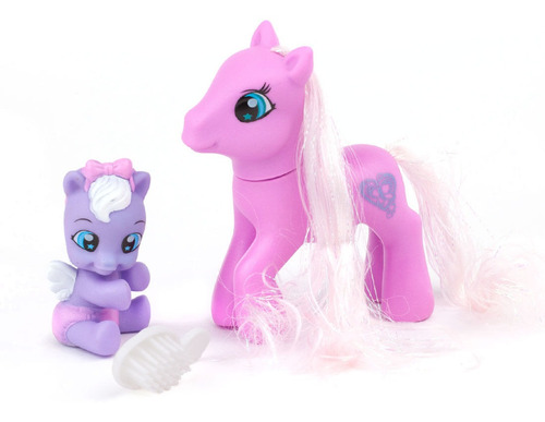 The Sweet Pony Glossy & Baby Luminoso Con Accesorios Ditoys