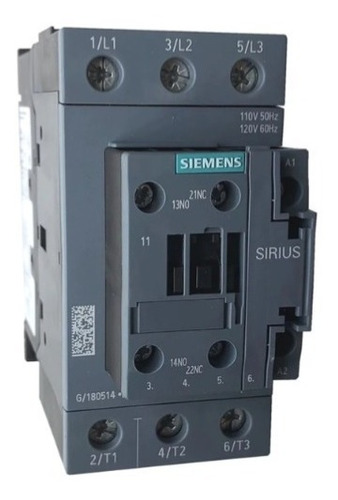 3rt2037-1ak60 Siemens Contactor 65amp Bob120vac S2 C-1na+1nc
