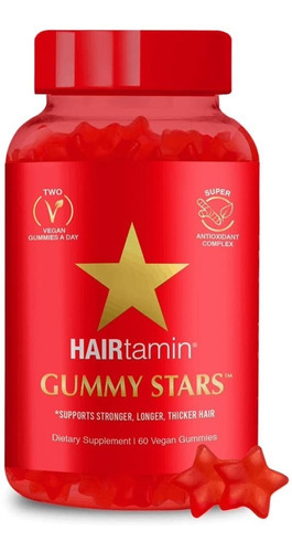 Soporte Cabello Hairtamin Gummy Stars 60 Gomitas Veganas