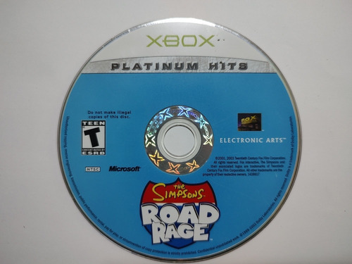 The Simpsons Road Rage Xbox Clásico Físico Original Funciona