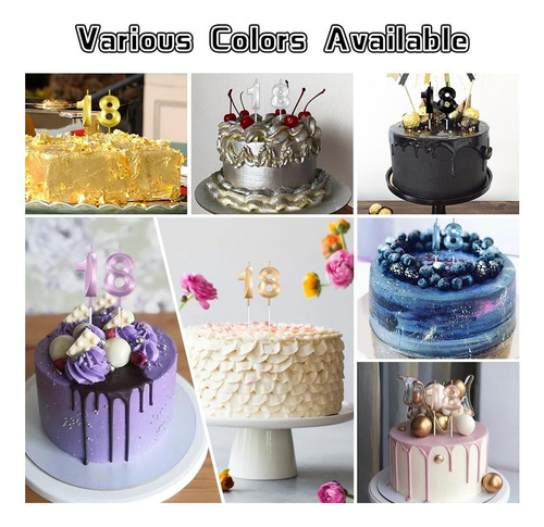 Velas De Cumpleaños, Velas De Cumpleaños Número 18, Velas De