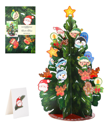 Arbol De Navidad Plegable Desplegable De 19.7 Pulgadas, Deco