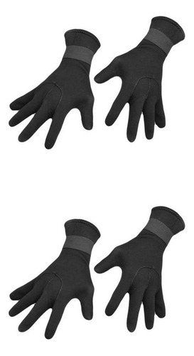 2 Pares De Guantes De Neopreno De 3 Mm Con Correa Ajustable,