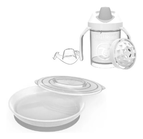 Plato Con Tapa Y Mini Cup Set De Alimentacion Twistshake