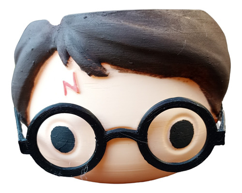 Maceta 3d Personaje Harry Potter Impresa En 3d Con Pla