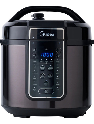 Olla De Presión Eléctrica Midea Inner Chef Multifuncional 6l Color Negro Frecuencia 60