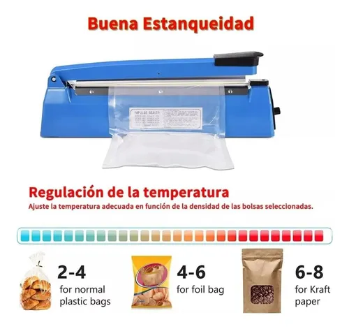 Selladora De Bolsas Plásticas,termosellado A Presión Manual