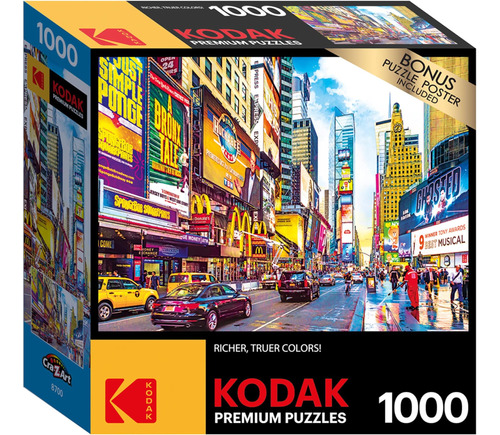 Cra-z-art Kodak Rompecabezas De 1000 Piezas, Times Square, 2