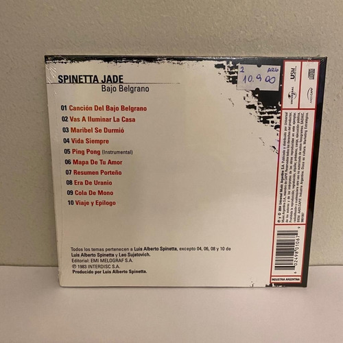 Spinetta Jade Bajo Belgrano Cd Arg Nuevo