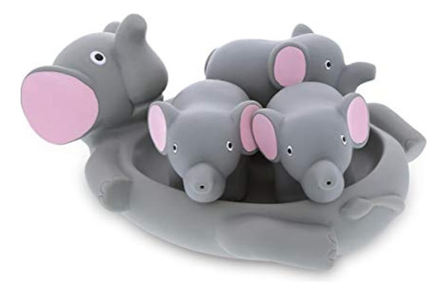 Dollibu Elephant Family Animal Bath Squirters Juego De Jugue